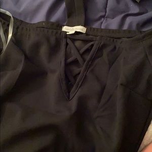 NWT black dress with attached choker